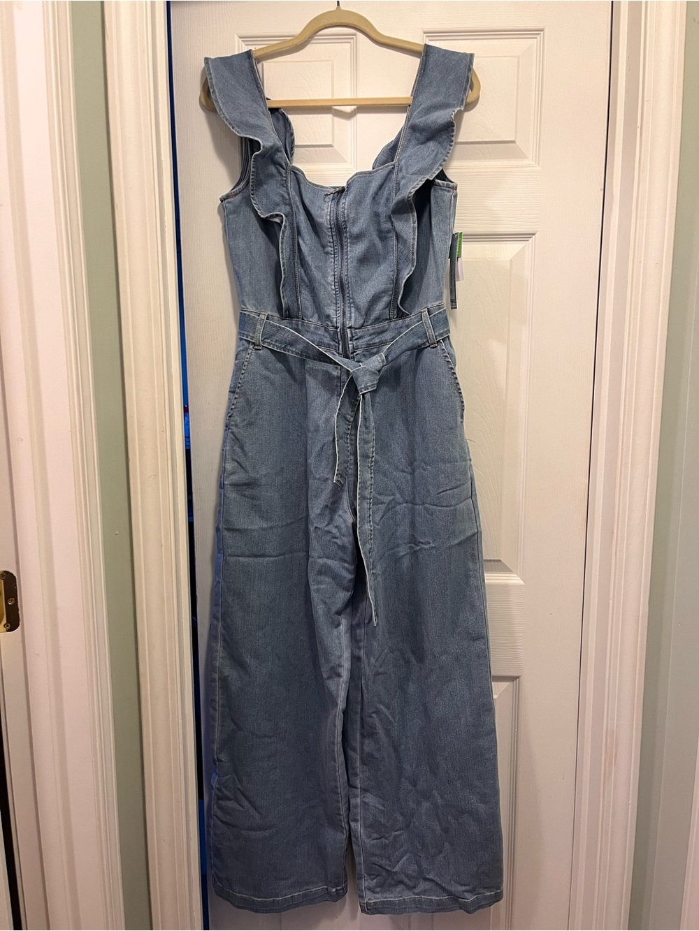 Tinseltown Light Blue Denim Jumpsuit Top